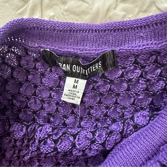 Urban Outfitters || purple Tyra linen sweater tube top - Picture 4 of 6